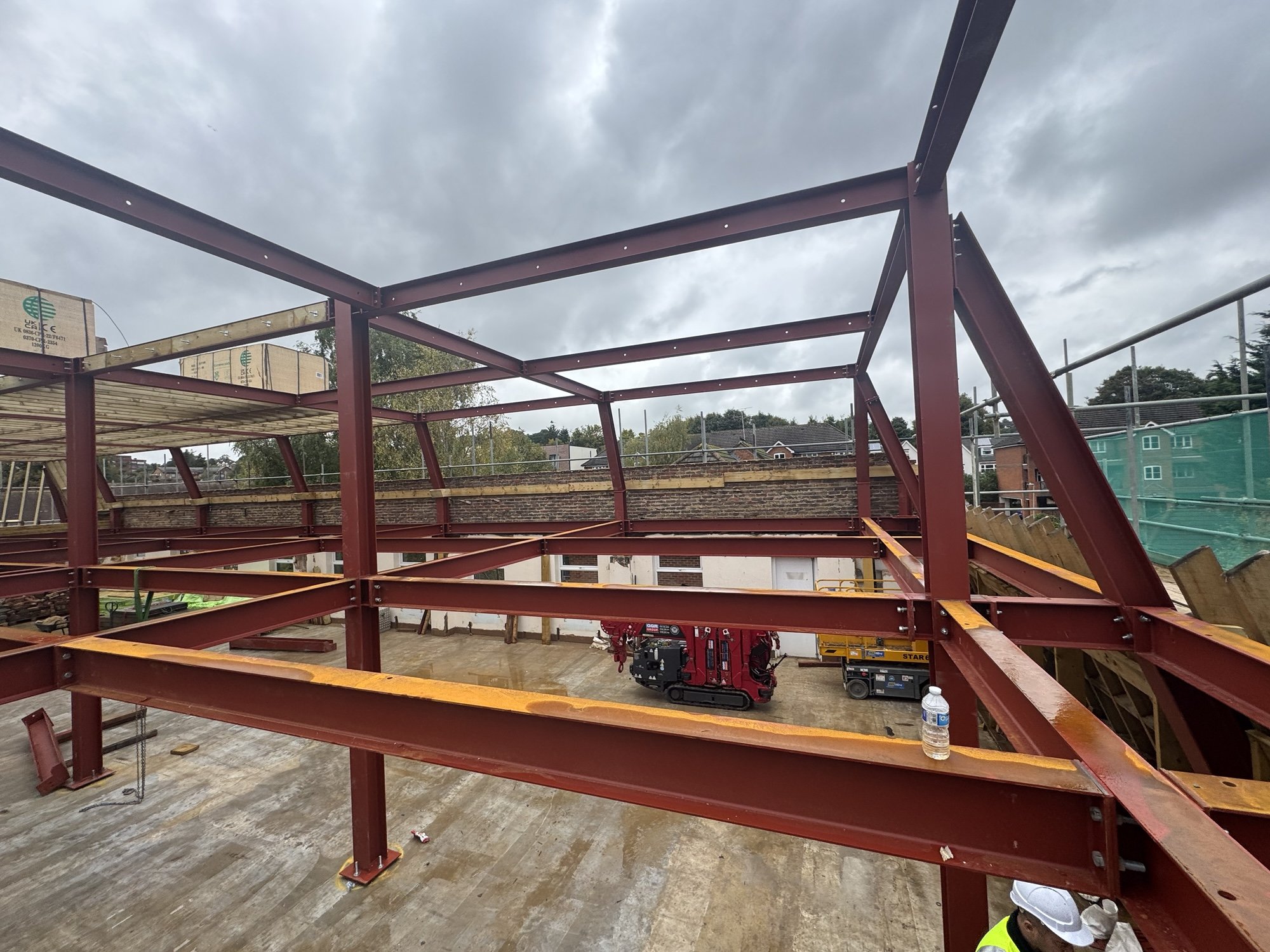 Structural steel frame