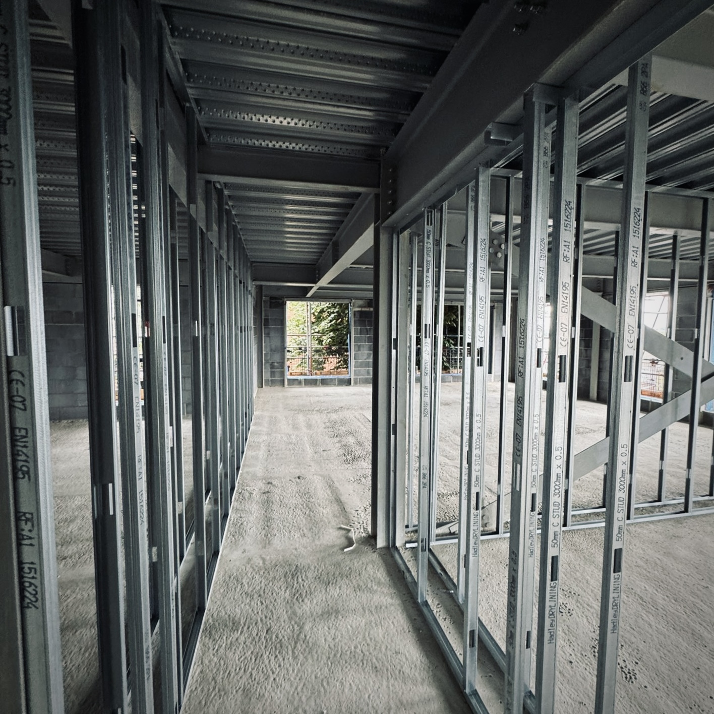 Structural steel and SFS framing at Cambridge Place