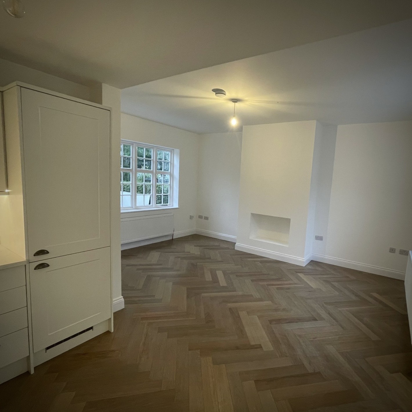Open-plan living and kitchen