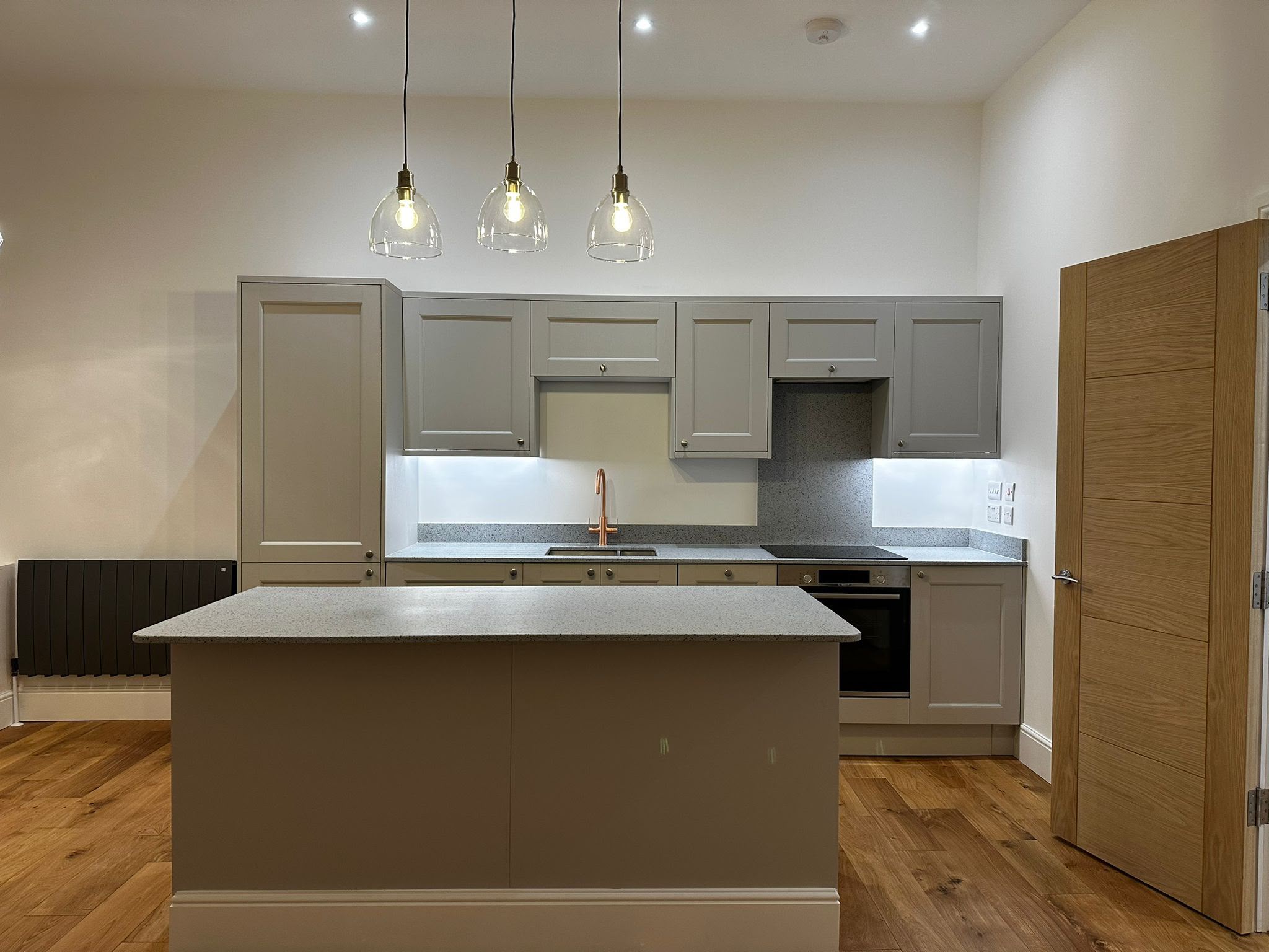 Fitted shaker kitchen with island