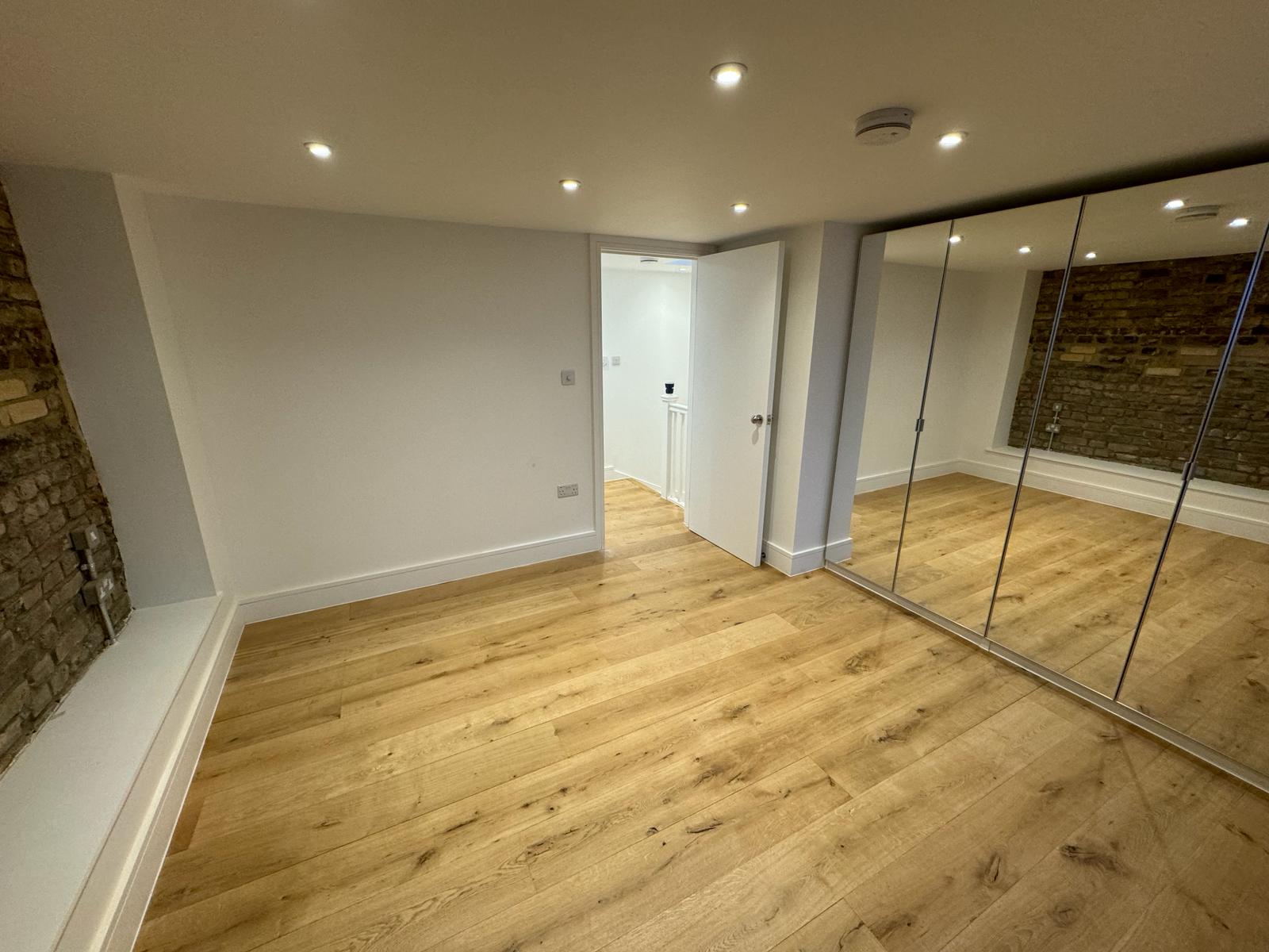 Finished and decorated loft room