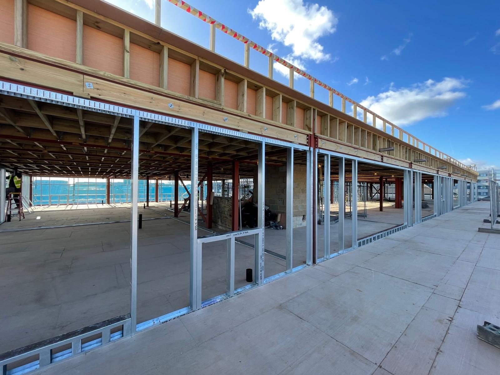 Sloane House SFS and Metsec framing