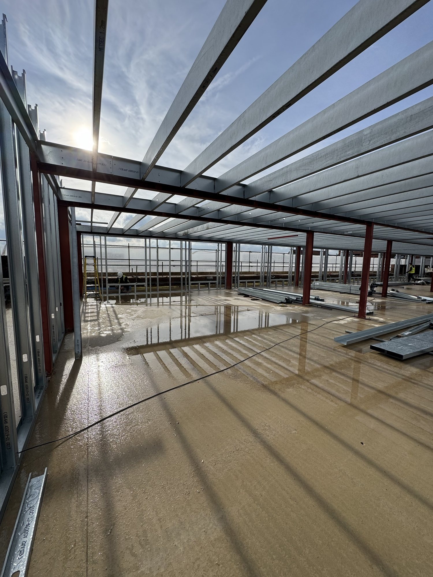 Structural works on site
