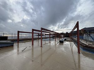 Tonman House steel frame